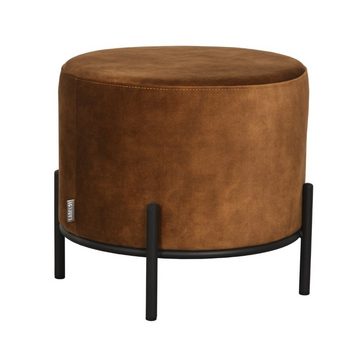 RINGO-Living Stuhl Hocker Healani in Ocker aus Velours 410x460mm, Möbel