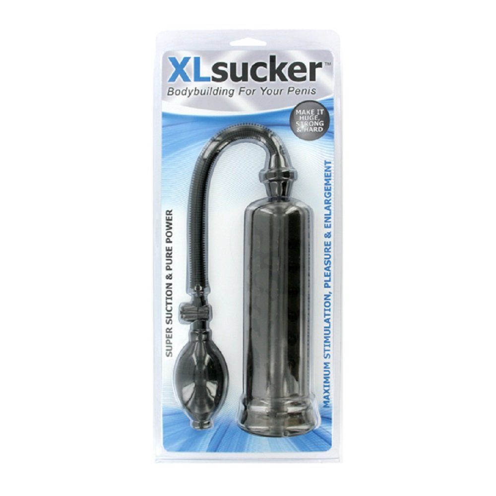 XLsucker Penispumpe Bodybuilding for your Penis, schwarze Penispumpe mit Noppen, für eine große Erektion