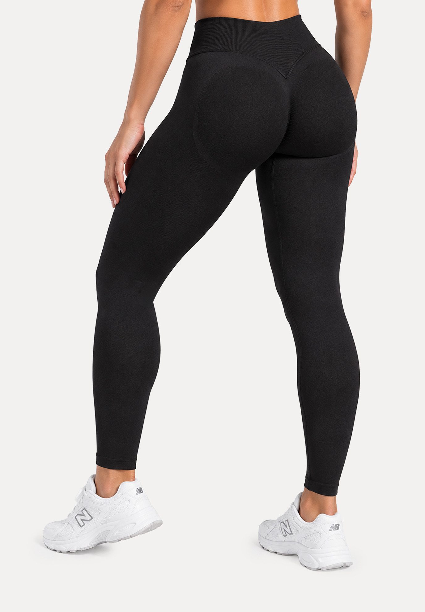 Smilodox Leggings Myrah Scrunch, Butt Lift Sporthose, High Waist V-Shape Yoga Hose Nahtlos, Seamless Schweißabsorbierende Trainingshose, Blickdicht – Bild 2 von 5
