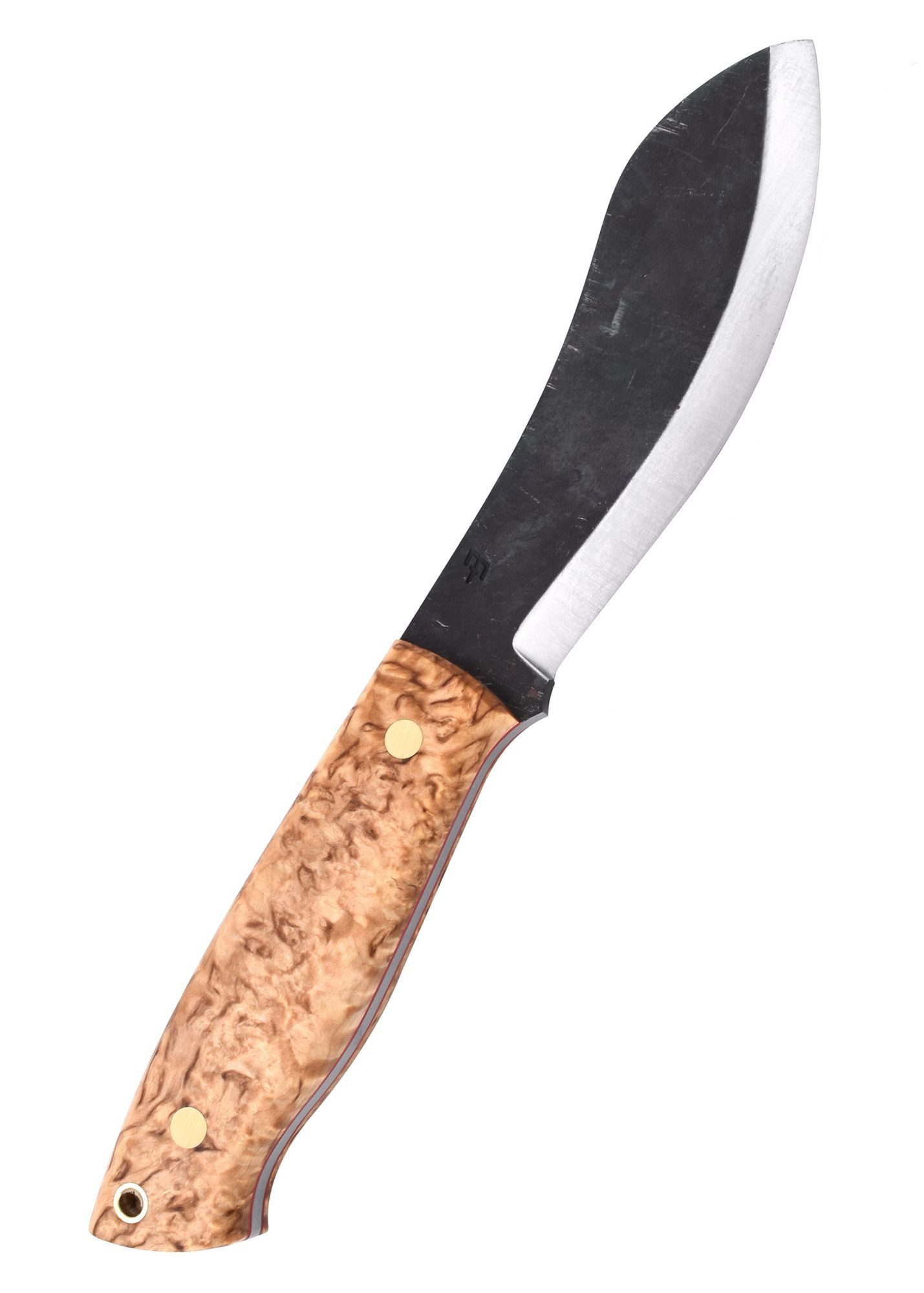 Brisa Knives Taschenmesser Brisa Nessmuk 125 - Stabilisierte Maserbirke, Scandi