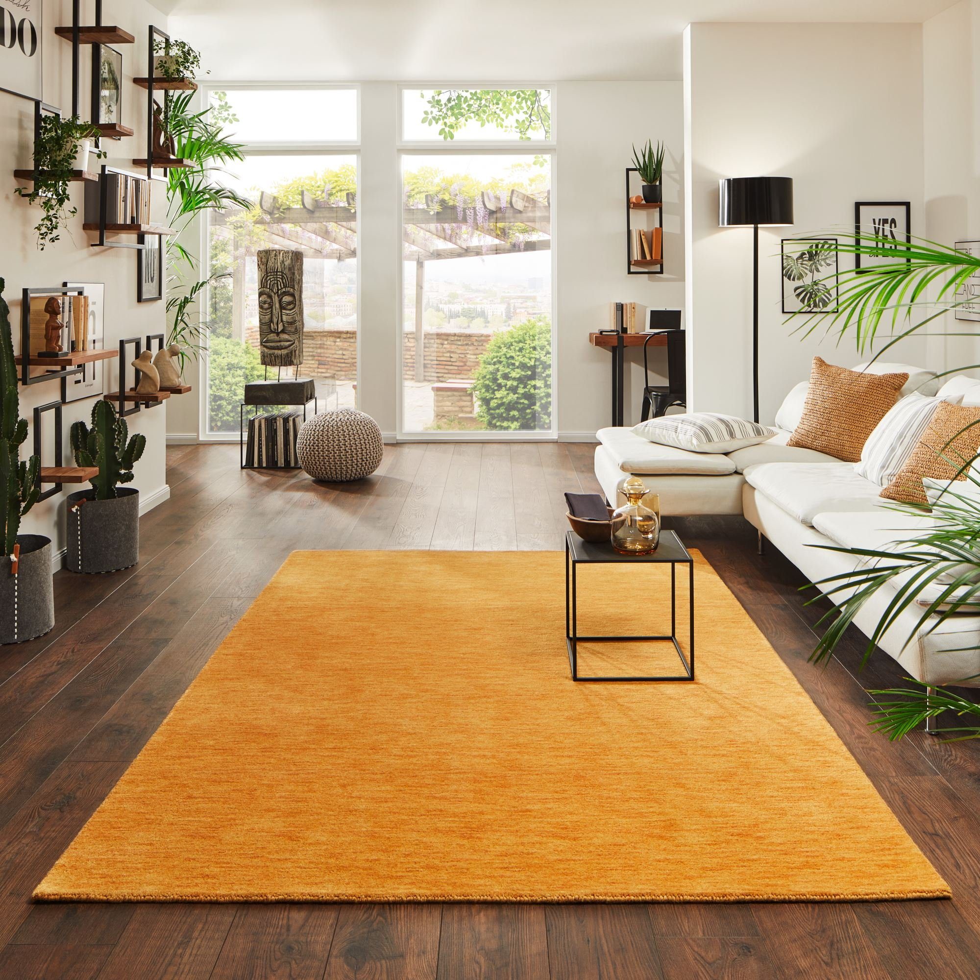 Steffensmeier Wollteppich Jaipur, Rechteckig, Gabbeh Teppich, handgeknüpft günstig online kaufen