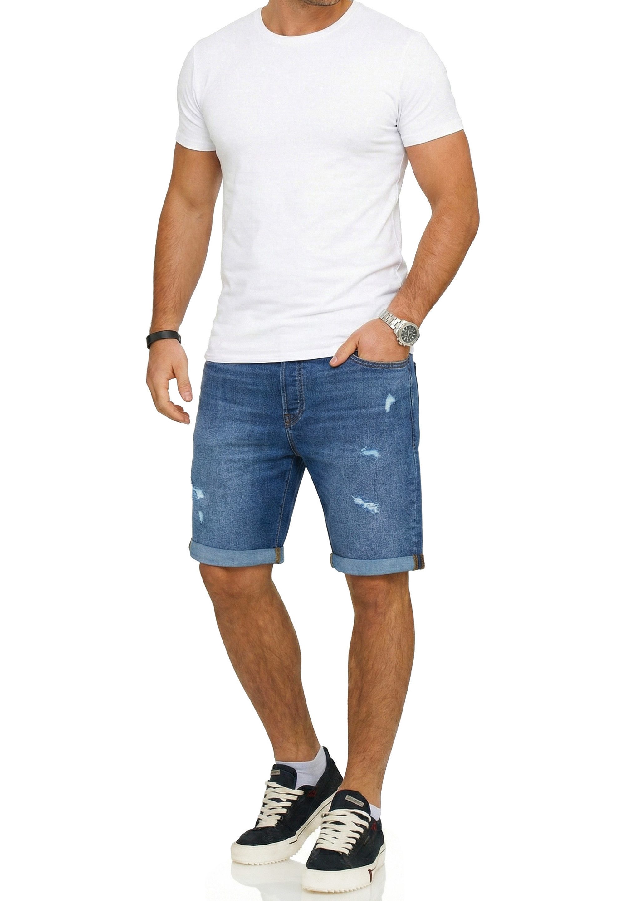Jack & Jones Jeansshorts JJIRICK JJIINFINITY SHORTS Kurze Jeanshose im 5-Pocket-Stil Casual Denim Pants mit Waschung – Bild 5 von 5