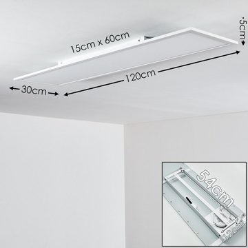 hofstein Deckenleuchte »Vacil« LED Panel dimmbare aus Aluminiumin Weiß, 3000 Kelvin, 320-3200 Lumen, Deckenpanel mit Fernbedienung