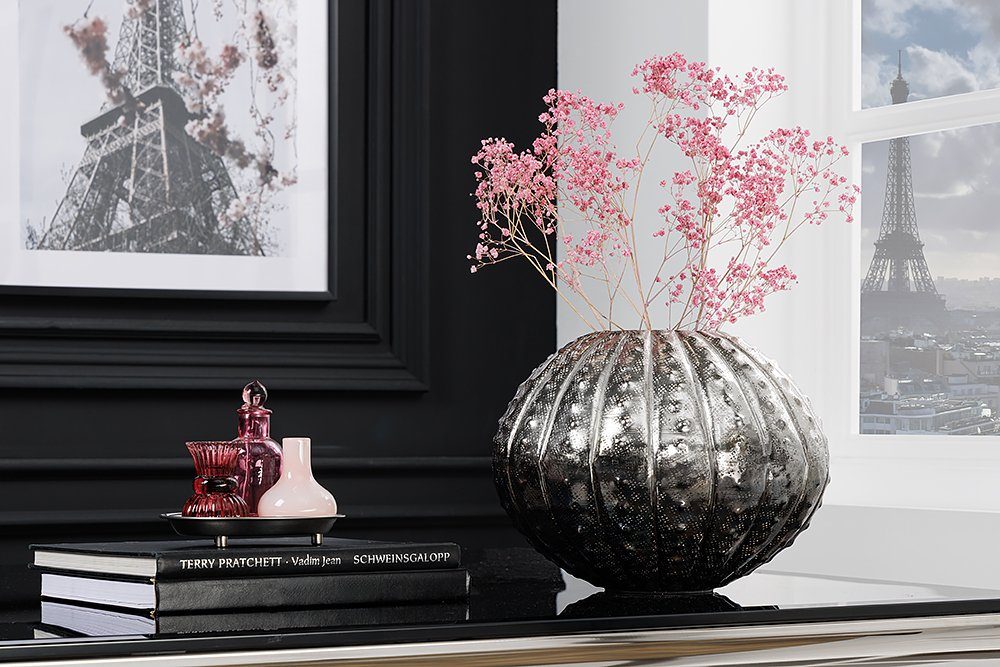 riess-ambiente Dekovase ABSTRACT 30cm silber (Einzelartikel, 1 St), Wohnzim günstig online kaufen