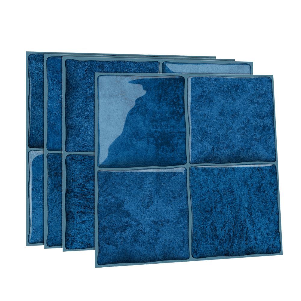 FANNOU Wandpaneel Selbstklebend, 24 Stück Wandtapete, PVC Wandaufkleber Wasserdicht, 15x15cm Wall Panel für Wohnzimmer, Küche, Badezimmer