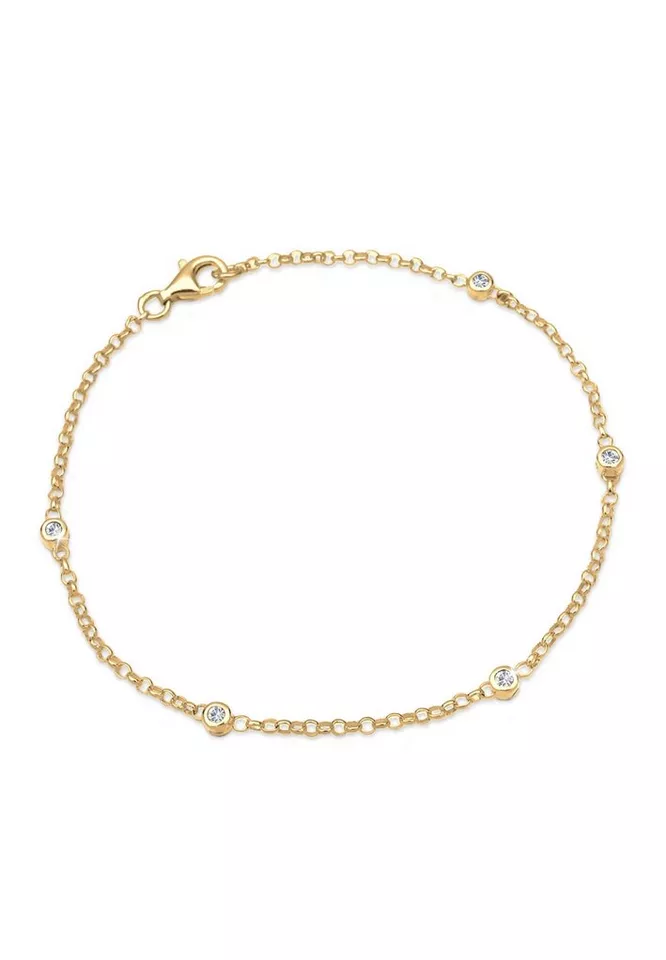 Elli Armband Klassisch Basic 925 Silber, mit Kristallen von Swarovski® (kein Set, 1-tlg)
