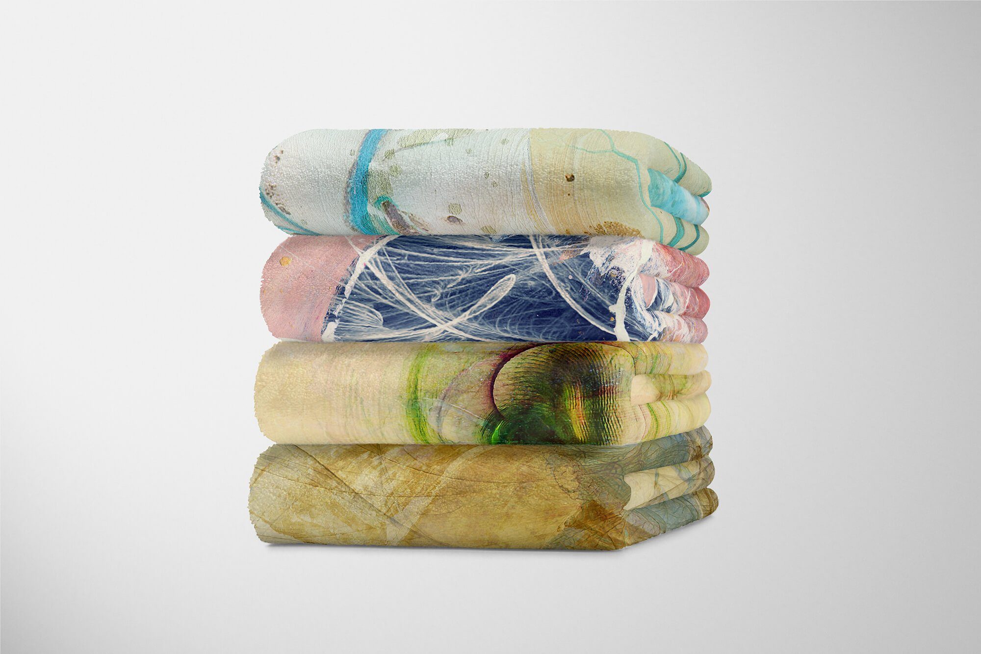 Sinus Strandhandtuch Kuscheldecke (1-St), Art Handtuch Baumwolle-Polyester-Mix Handtücher mit Enigma Handtuch abstrakten Motiv, Saunatuch