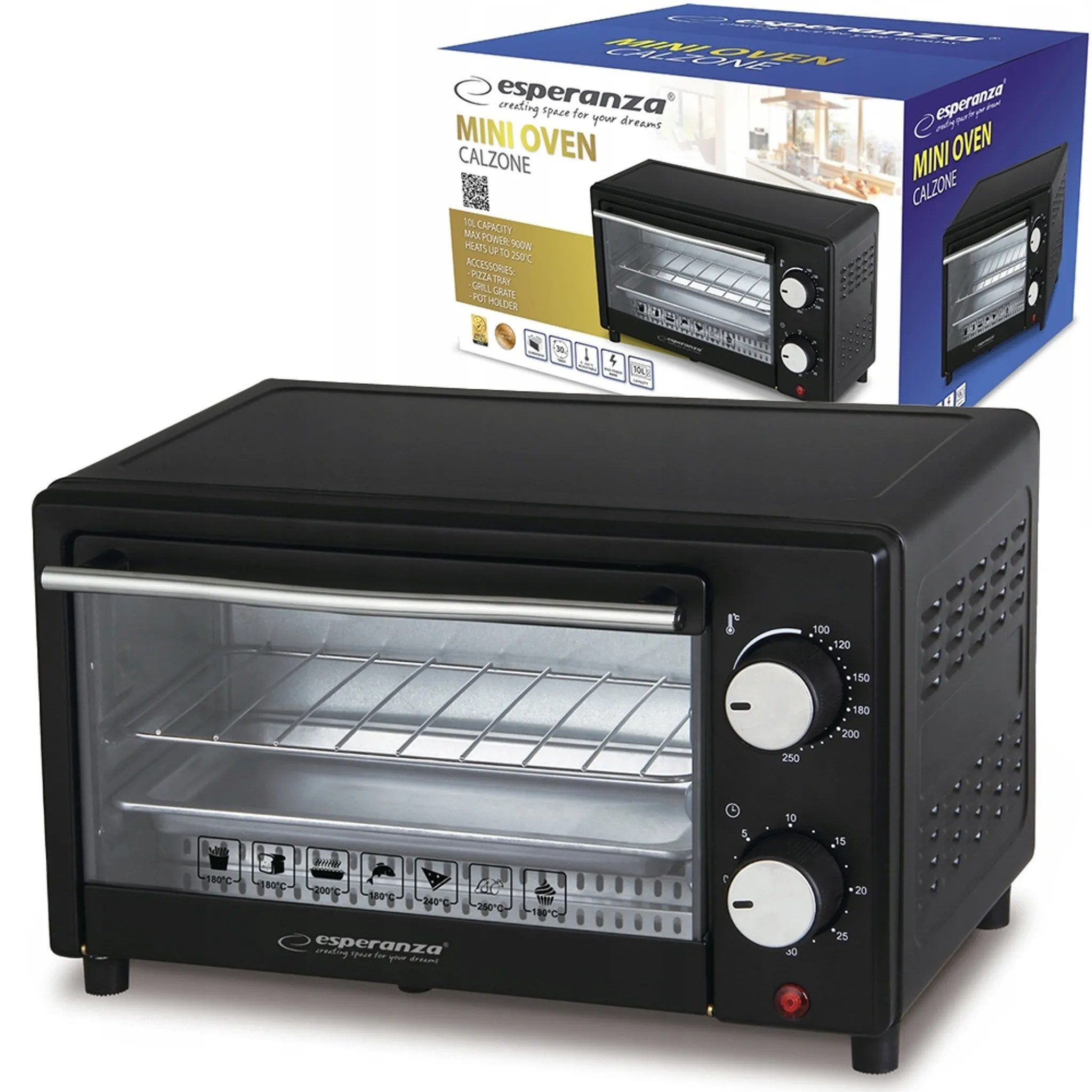 Minibackofen Mini Backofen Kleiner Backofen Pizzaofen 10 L