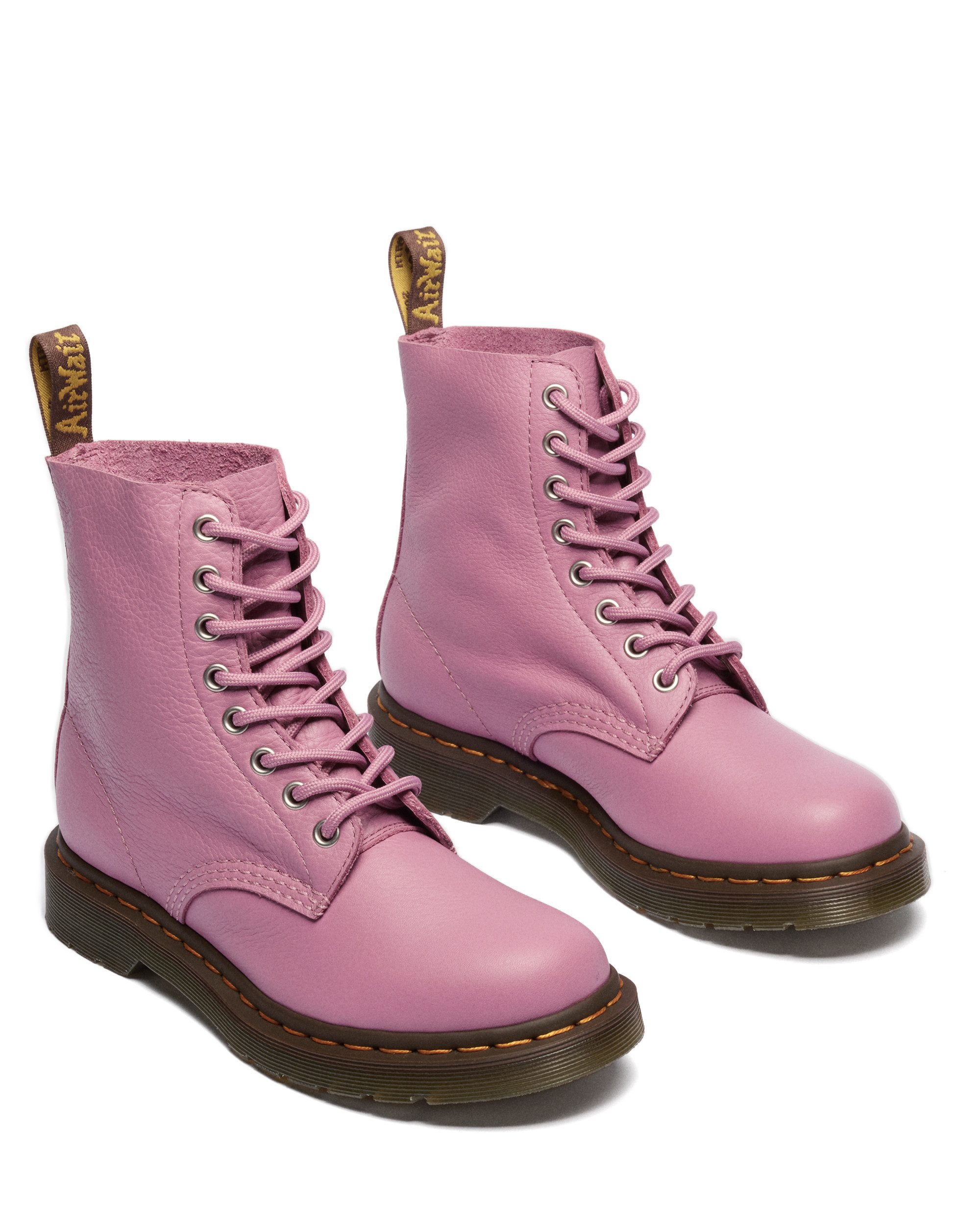 DR. MARTENS 1460 Pascal Schnürboots Derber 8-Loch Boots, Stiefelette mit logobedruckter Anziehlasche