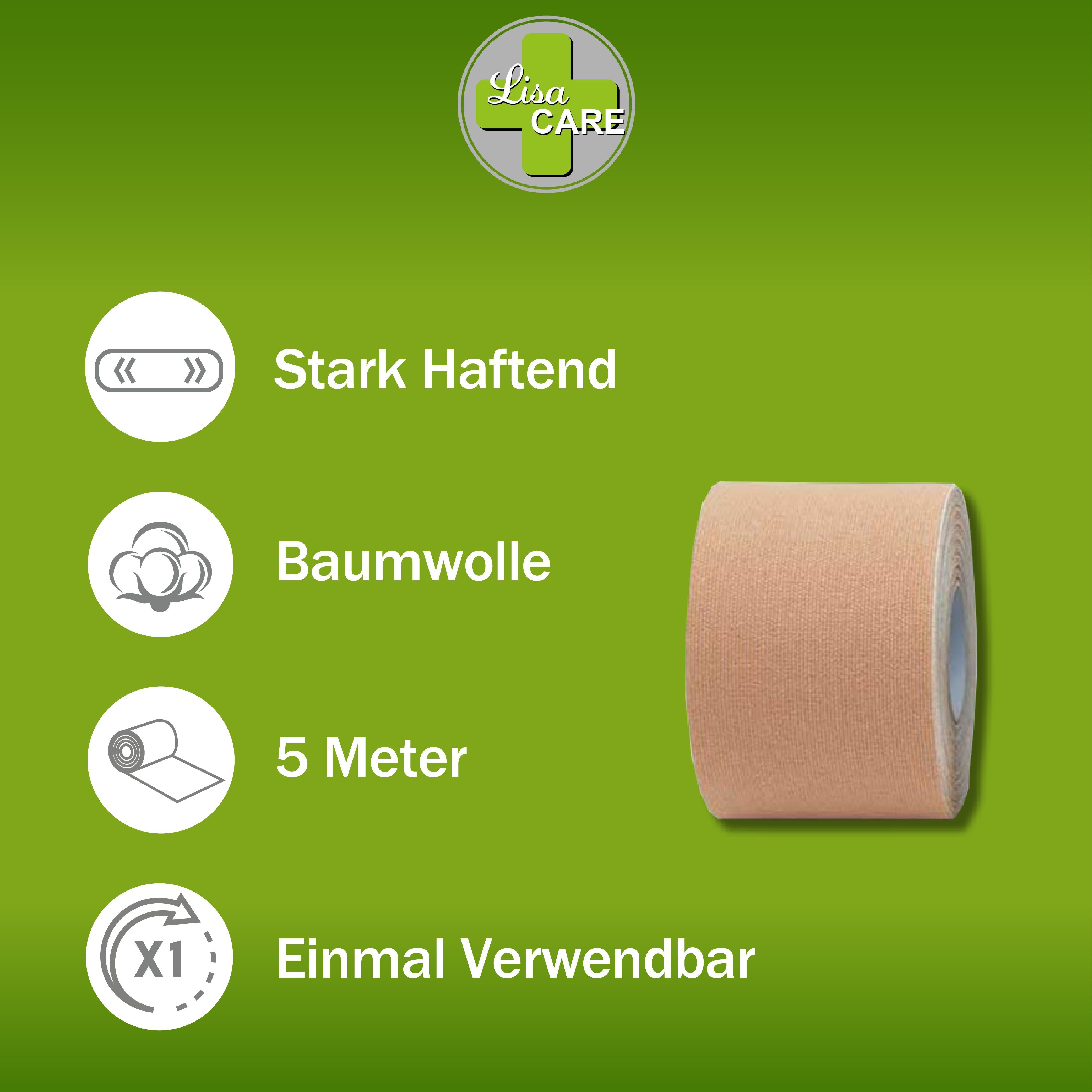 LisaCare Set: Klebe-BH Boob Tape - Brust Tape - Unsichtbarer BH - Push-Up (Spar-Set, 1x Rolle 5cmx5m + 2x Brustcover Blume & X) Für ALLE Brustgrößen!
