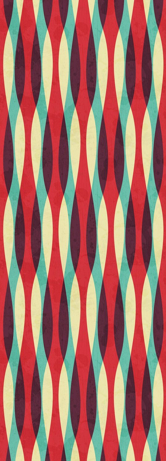 queence Vinyltapete Catelyn, glatt, Streifen, 90x250cm, selbstklebend, kinderleichte Anbringung, Sticker