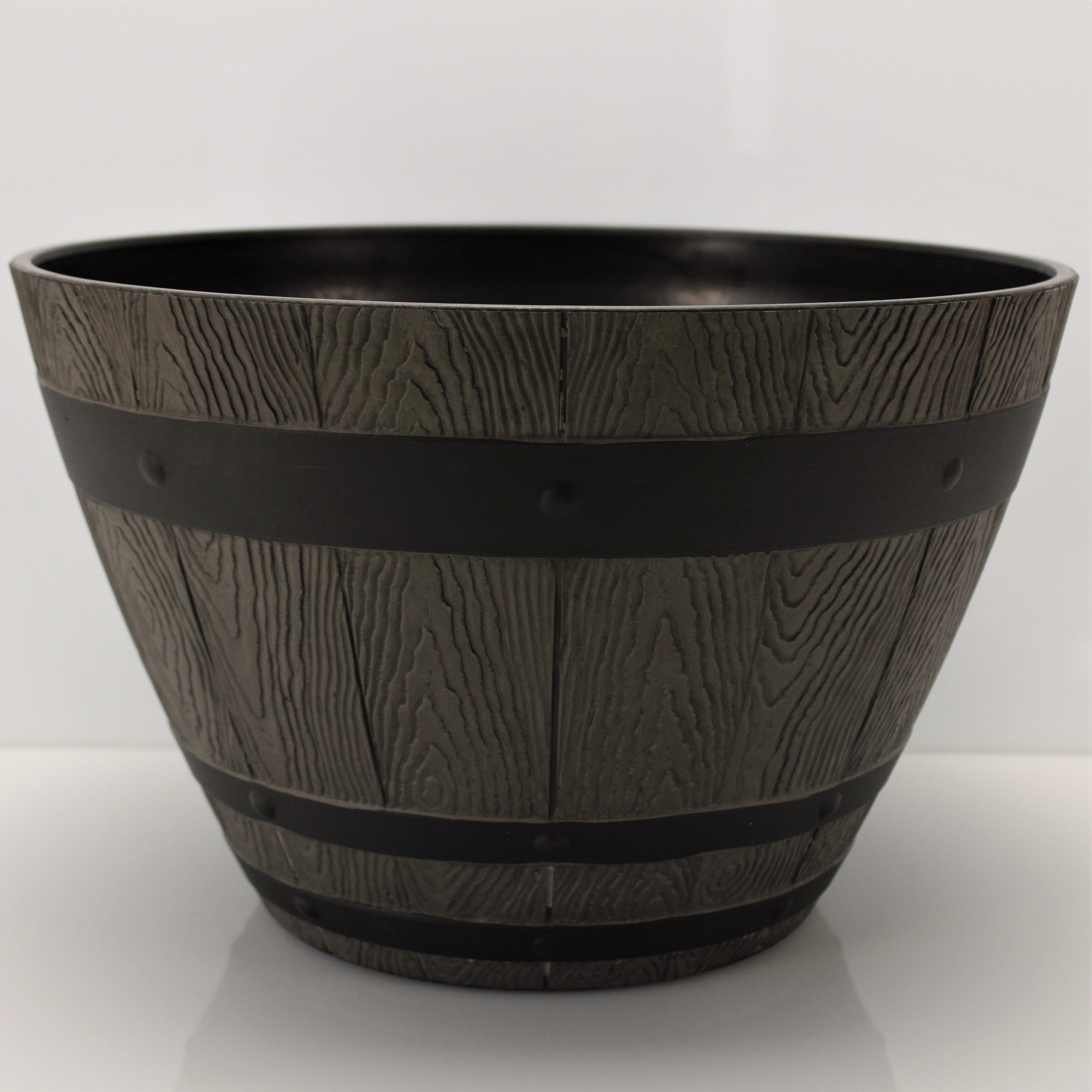 Online-Fuchs Blumentopf Blumenkübel im Eichenfass Design, günstig online kaufen