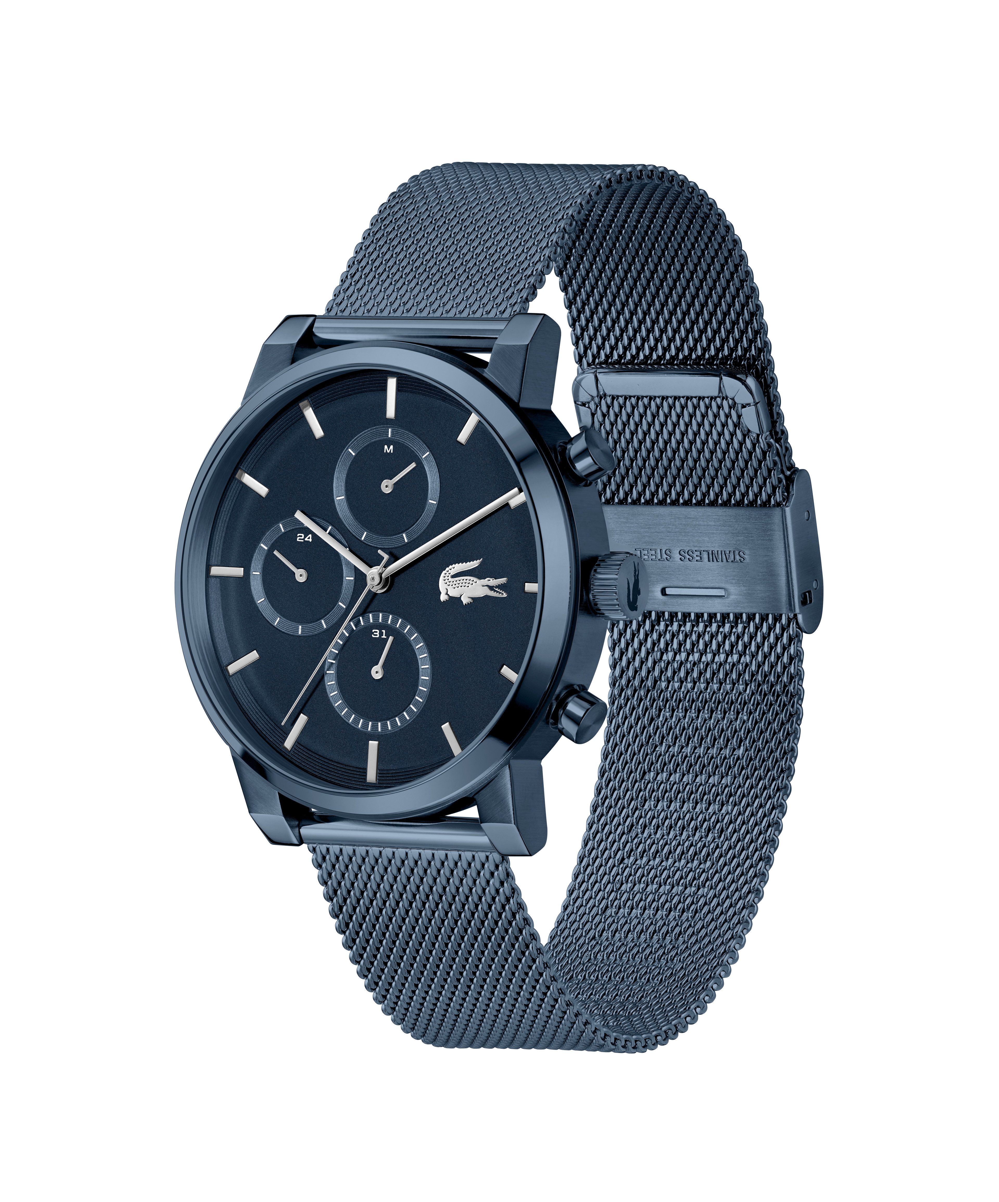 Lacoste Multifunktionsuhr Replay 2011484, Quarzuhr, Armbanduhr, Herrenuhr, Edelstahlarmband, analog