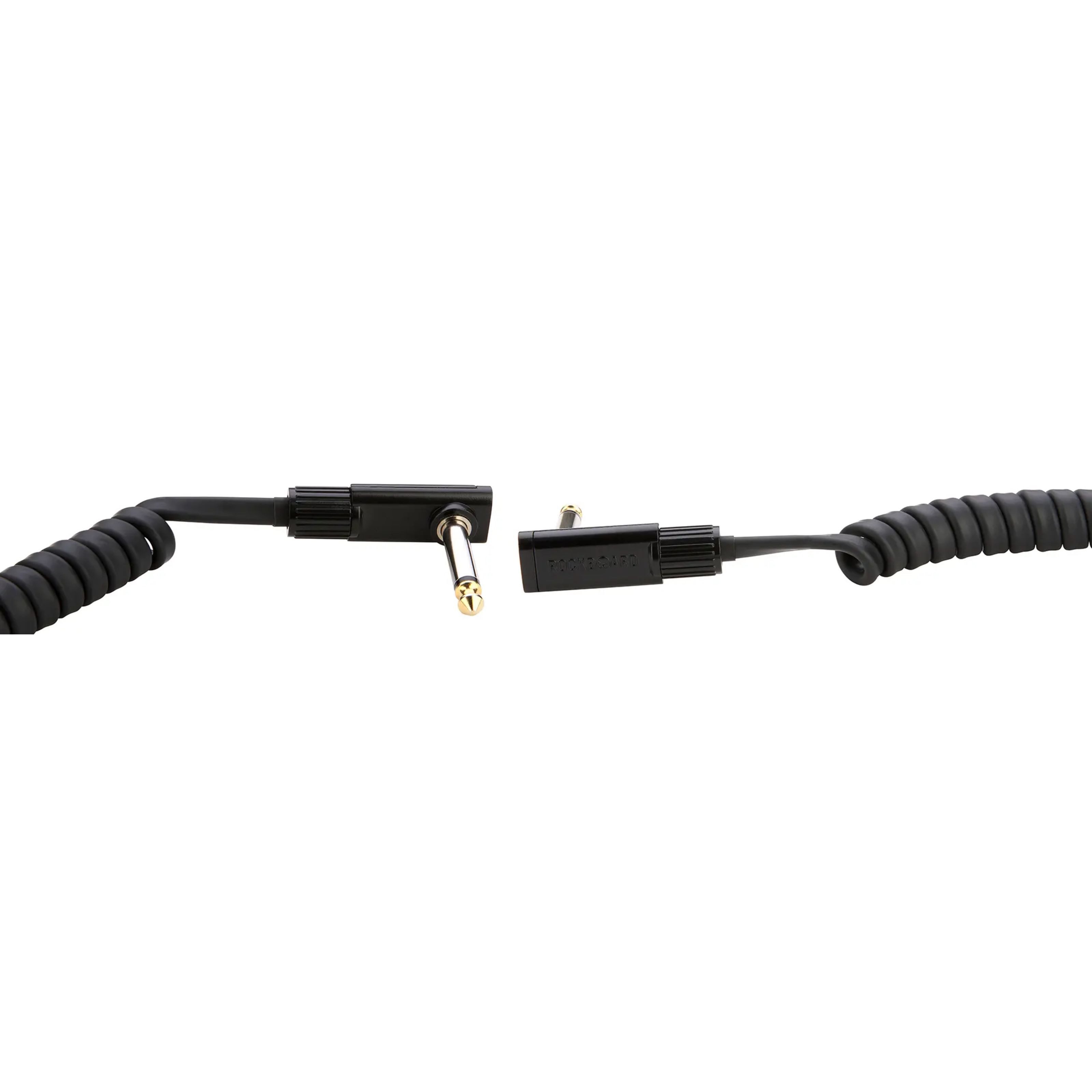 Rockboard Instrumentenkabel, Black Coiled Series Flat Patch Cable 1,5 m - Patchkabel