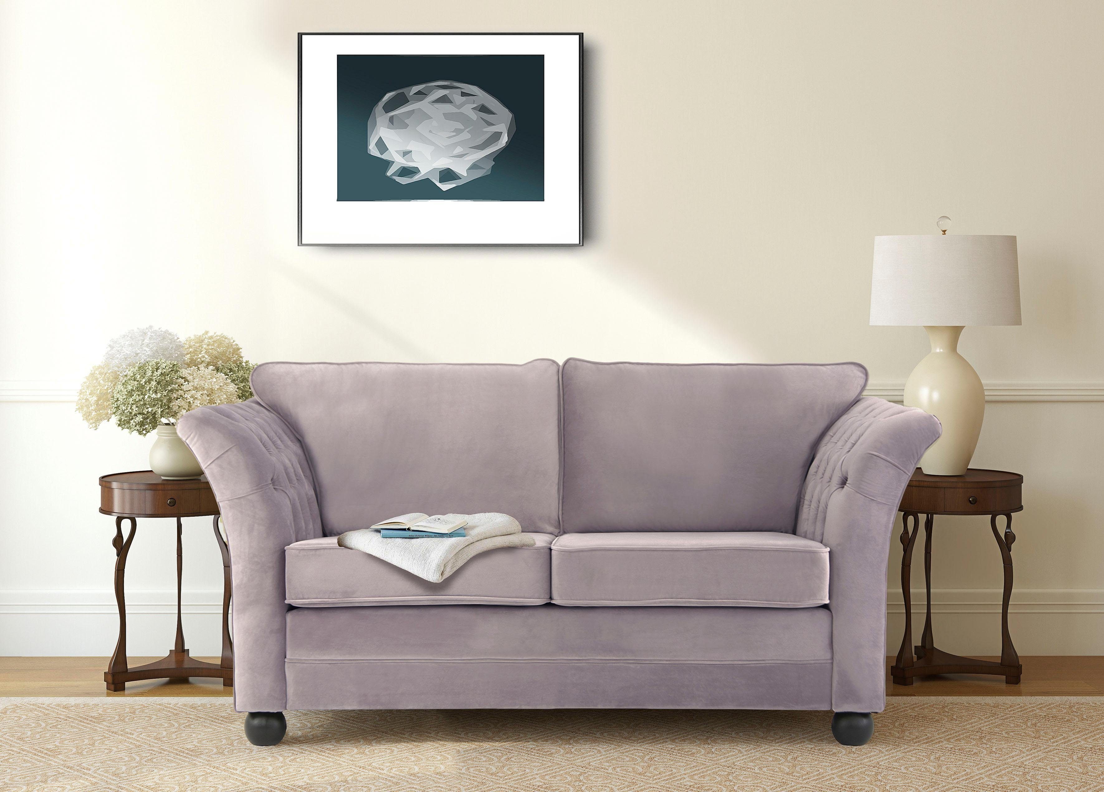 Home affaire 2-Sitzer Pajero, mit Knopfheftung an den Armlehn-Innenseiten, Keder