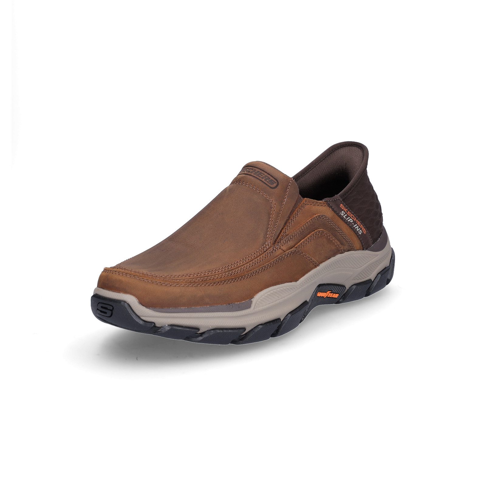 Skechers Herren Slipper Respected Elgin braun Slipper
