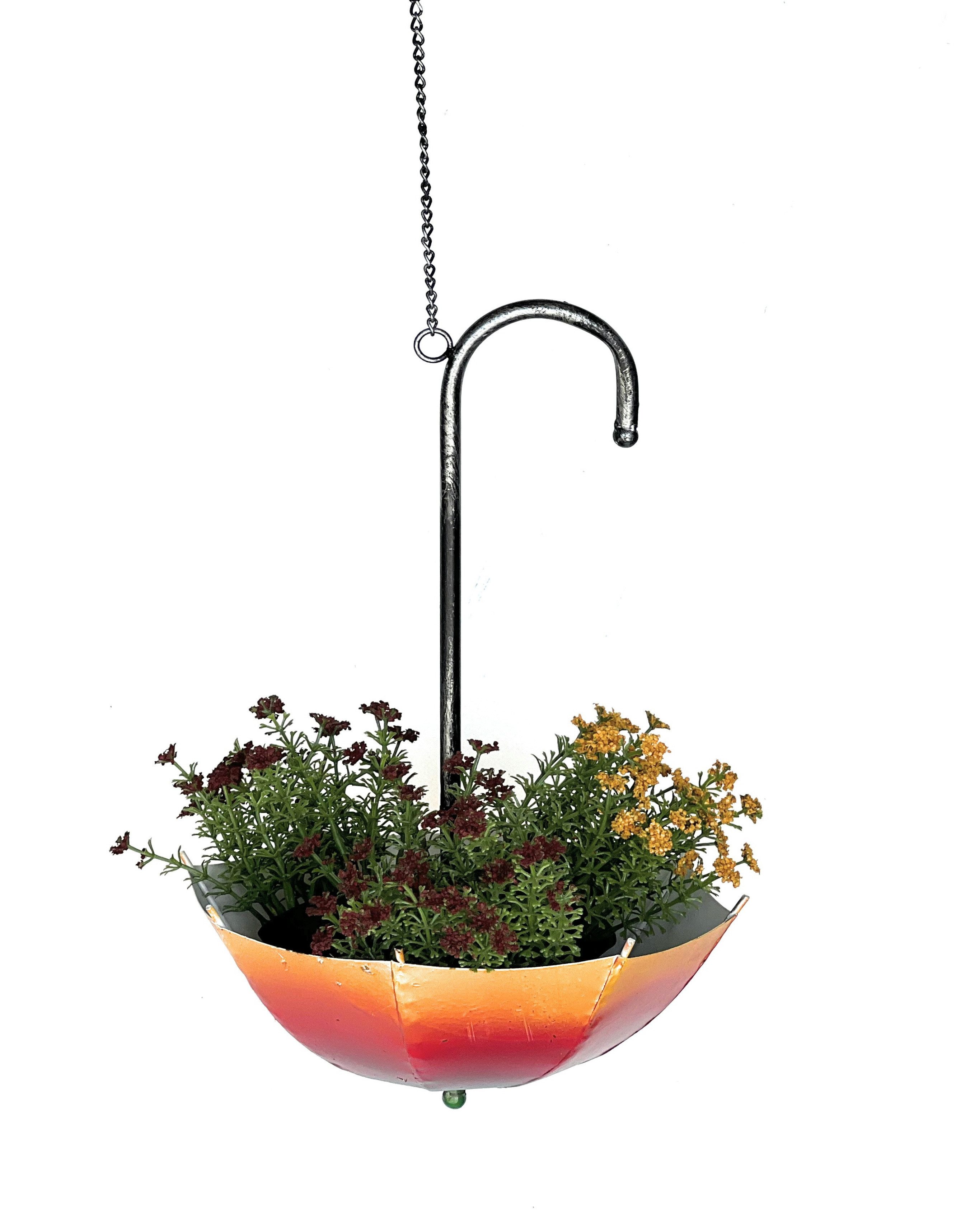 DanDiBo Blumenampel Metall Hängeampel mit Topf Innen Außen Regenschirm 29258 – Bild 5 von 5