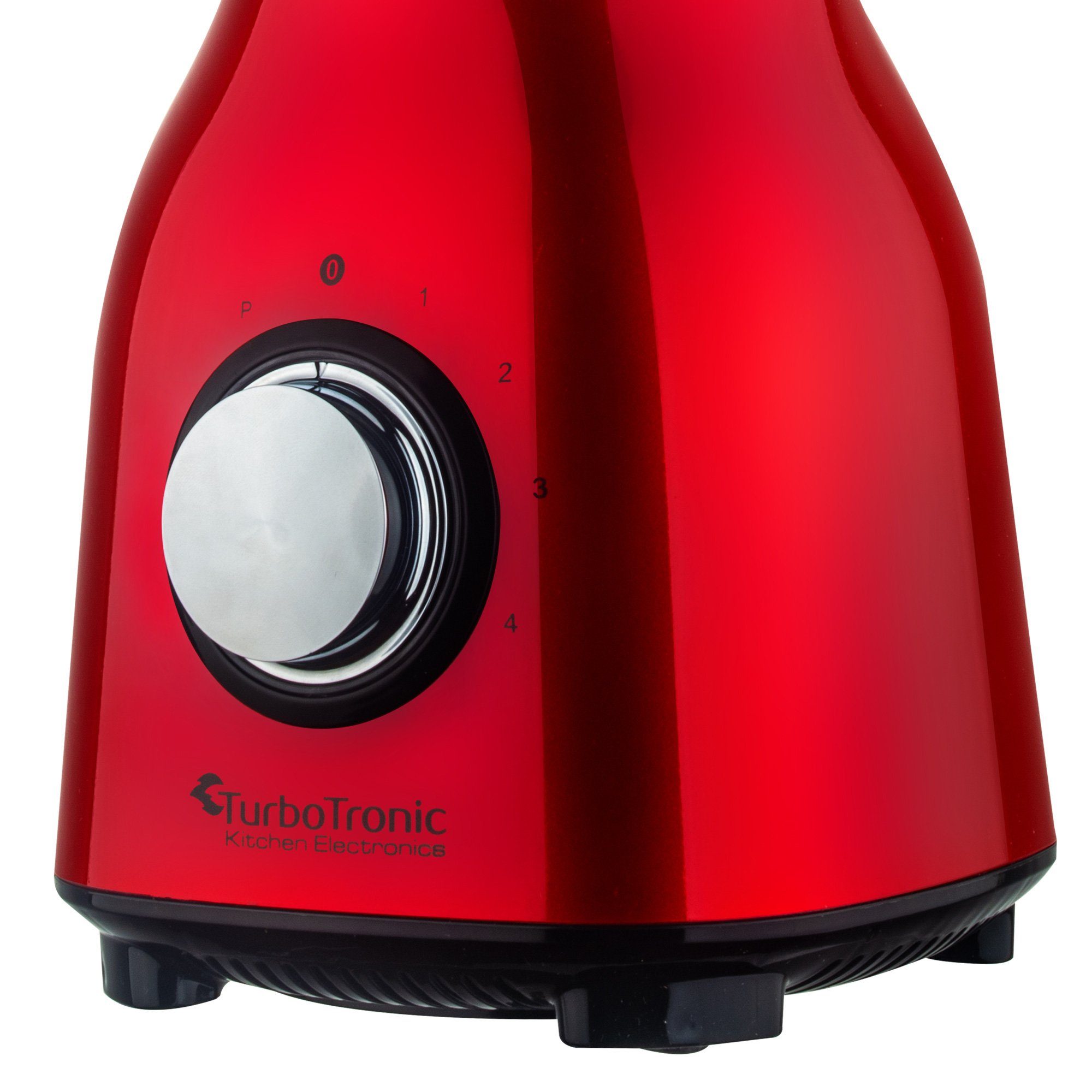 TurboTronic by Z-Line Standmixer 1400 Watt Smoothie Maker1,5l Glas Hochleistungsmixer 6 Klingen, 4 Geschwindigkeiten, Pulse, BPA-frei, Nachfüllöffnung, Saugfüße – Bild 5 von 5