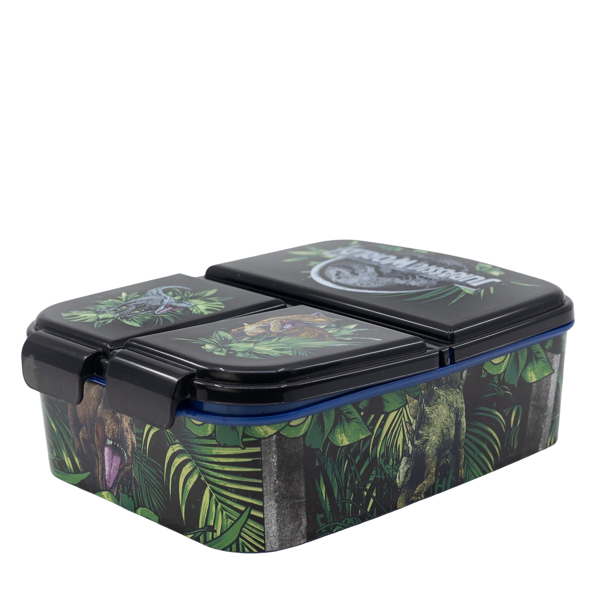 Jurassic World Lunchbox, Kinder Brotdose mit 3-Fach-Unterteilung BPA frei | Lunchboxen