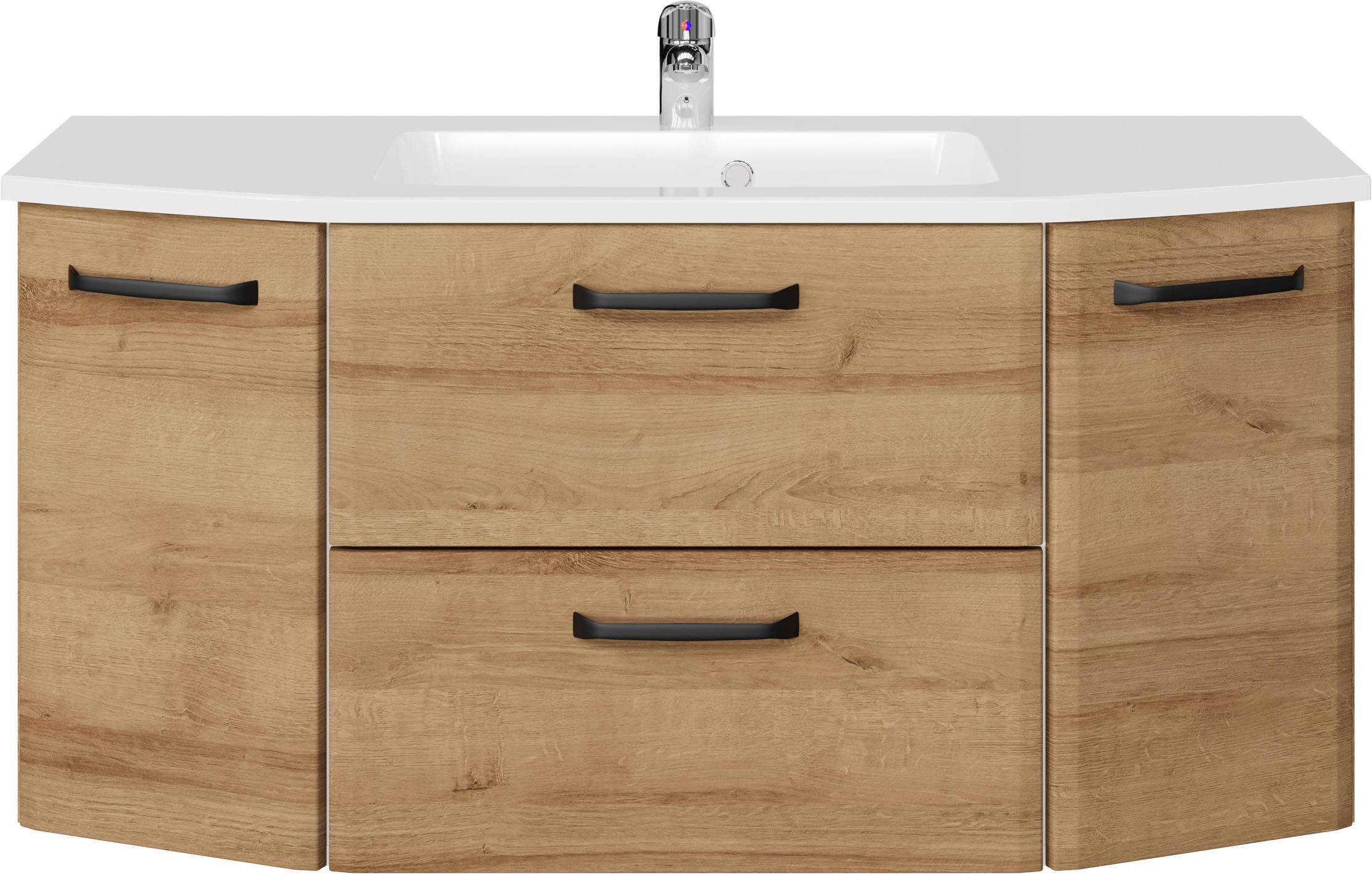 Saphir Waschtisch Quicket 318, mit Keramikbecken, 112cm breit (2-St)