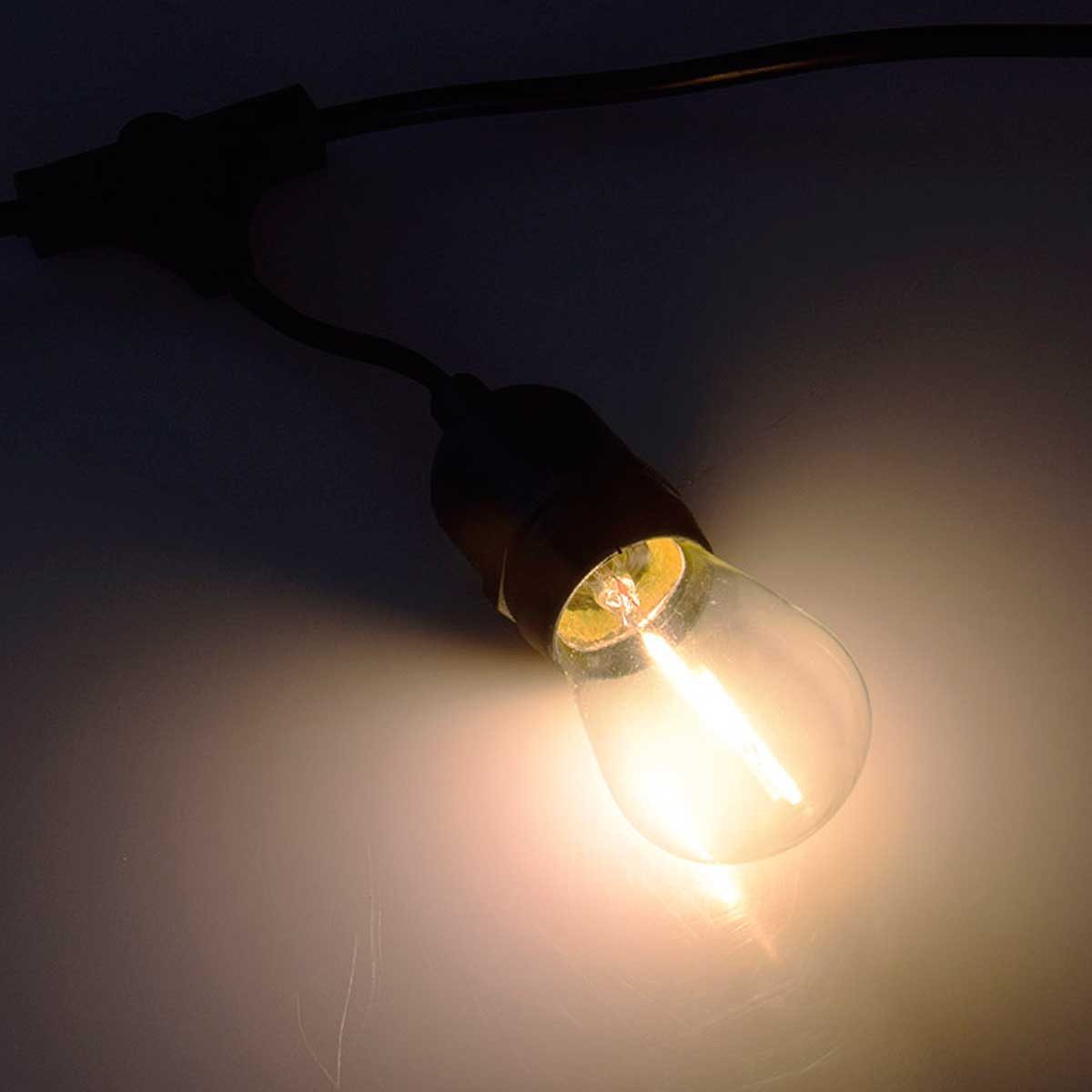 ChiliTec LED-Lichterkette Biergarten-Lichterkette "CT-BGL" 12,5m IP65 230V