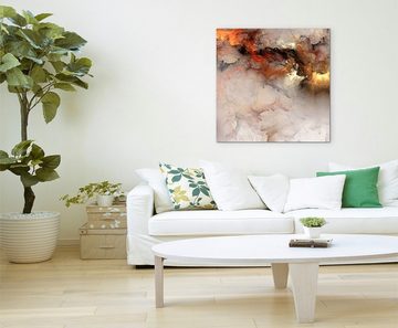 Sinus Art Leinwandbild Gemälde abstrakt modern chic chic dekorativ schön deko schön deko er Wolken mit Lichtdurchbruch auf