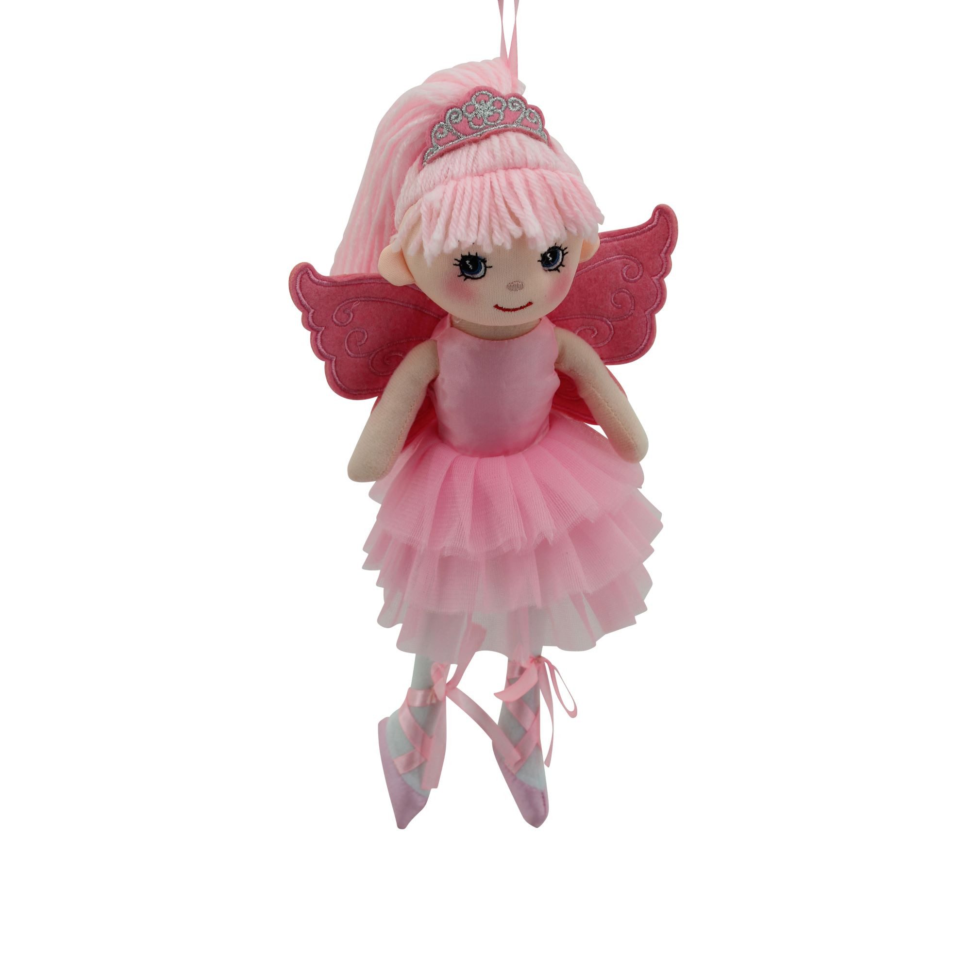 Sweety-Toys Stoffpuppe Sweety Toys 13272 Stoffpuppe Ballerina Fee Prinzessin 30 cm rosa
