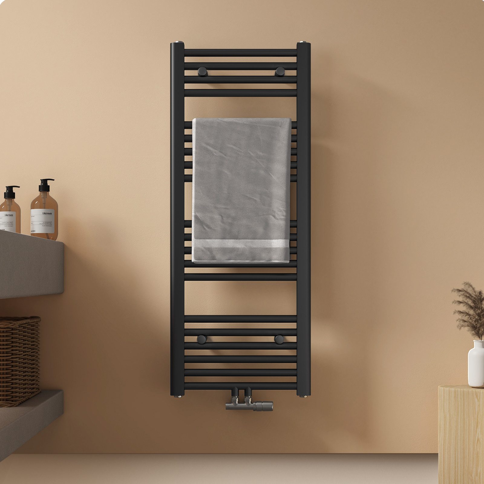 EMKE Badheizkörper Handtuchtrockner Handtuchwärmer Bad-Heizkörper, Mittelan günstig online kaufen