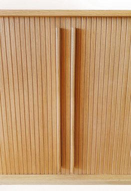 Woodman Highboard Rove, besonderes Design, Breite 83 cm, mit Eichenholzfurnier