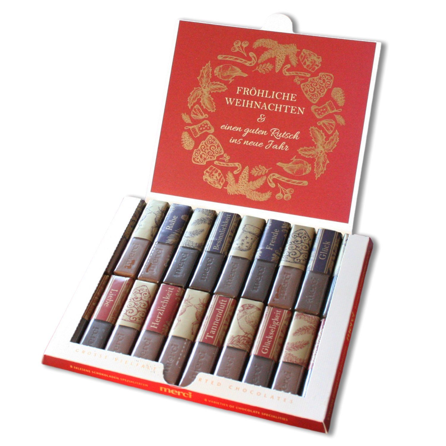 younikat Aufkleber Aufkleber passend für Merci Schokolade - Feiertage