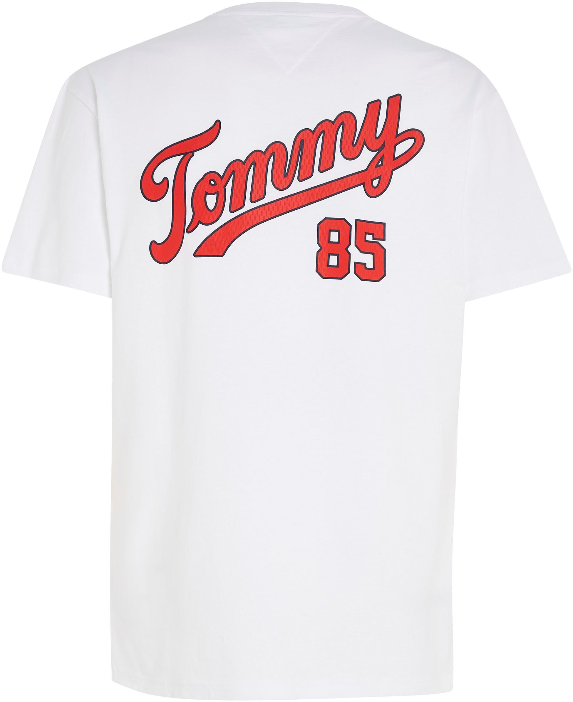 Tommy COLLEGE Jeans CLSC White TJM mit LOGO T-Shirt 85 Logoprint TEE