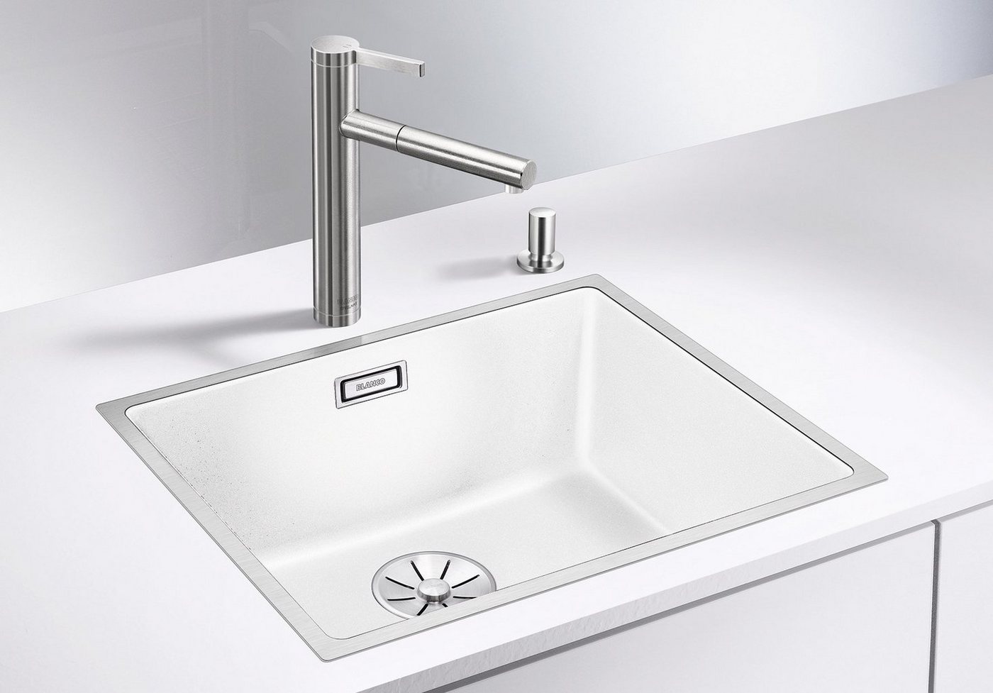 Thumbnail - Blanco Granitspüle SUBLINE 500-IF SteelFrame, rechteckig, aus SILGRANIT®