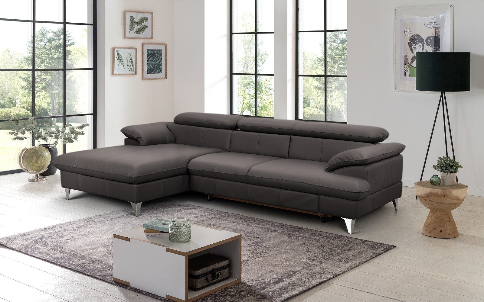 COTTA Ecksofa David Echtleder, Echtleder mit günstig online kaufen