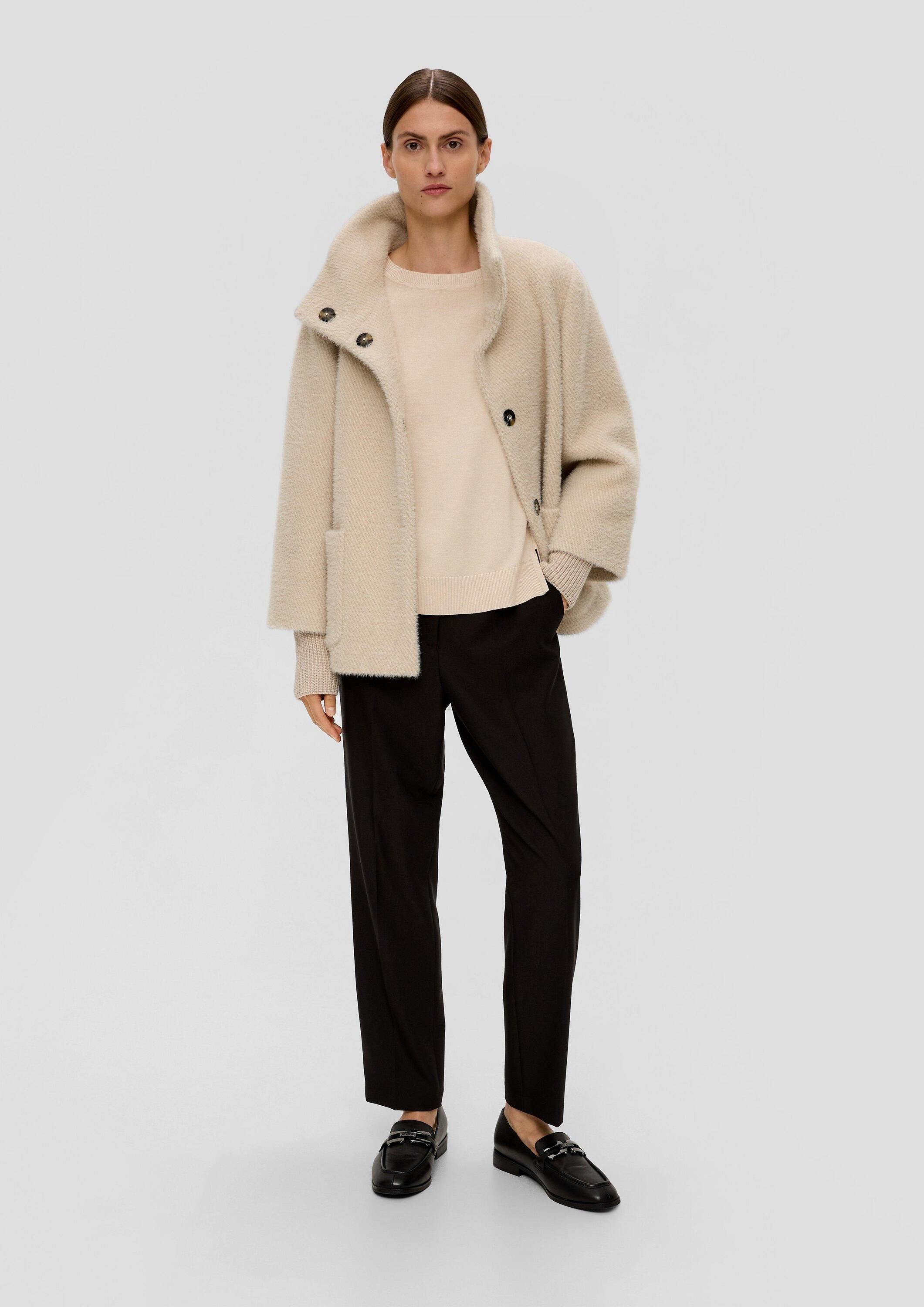 s.Oliver Longpullover Strickpullover Leichter Pullover aus Viskosemix