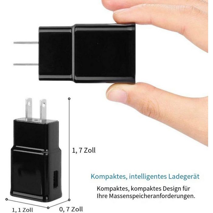 Mmgoqqt Adaptive Fast Charging Block USB-Wandladegerät Stecker Reiseadapter Schnelllade-Gerät GU11105