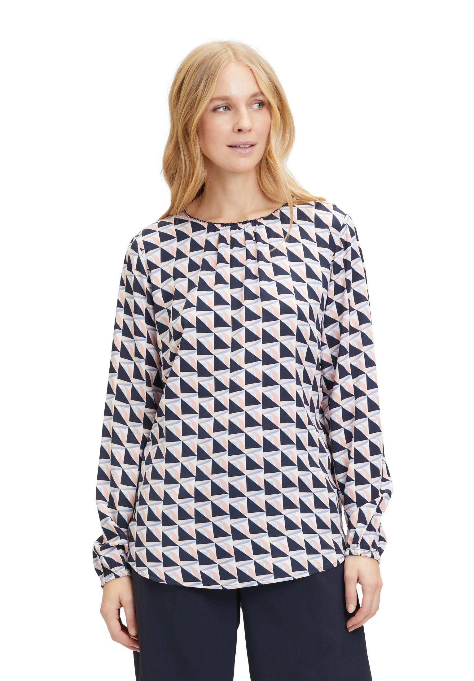 Betty Barclay Langarmbluse Betty Barclay Langarm-Bluse mit Rundhalsausschnitt