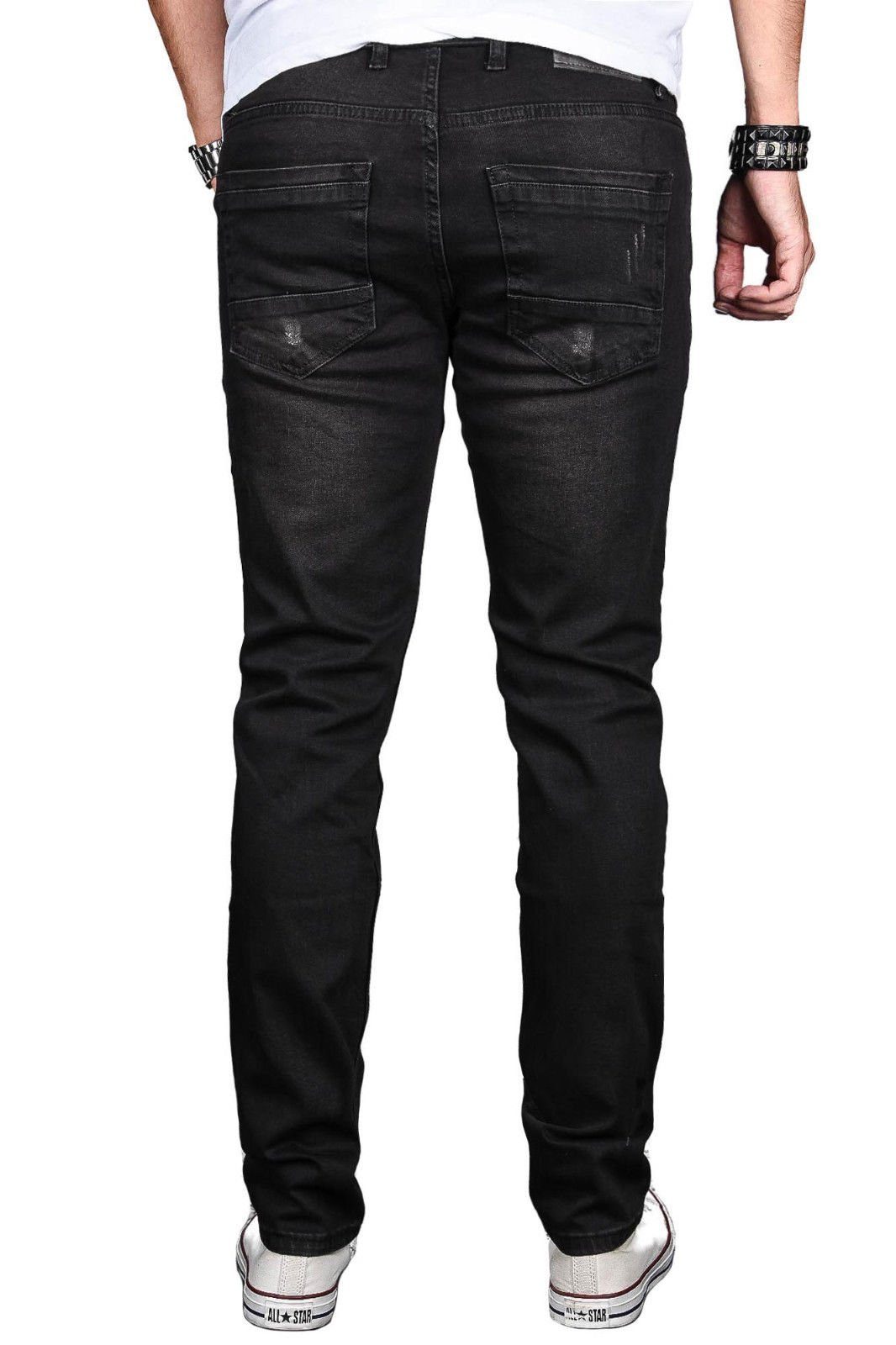 ASLuca Slim-fit-Jeans Stretch Alessandro mit Salvarini AS044 Elasthan