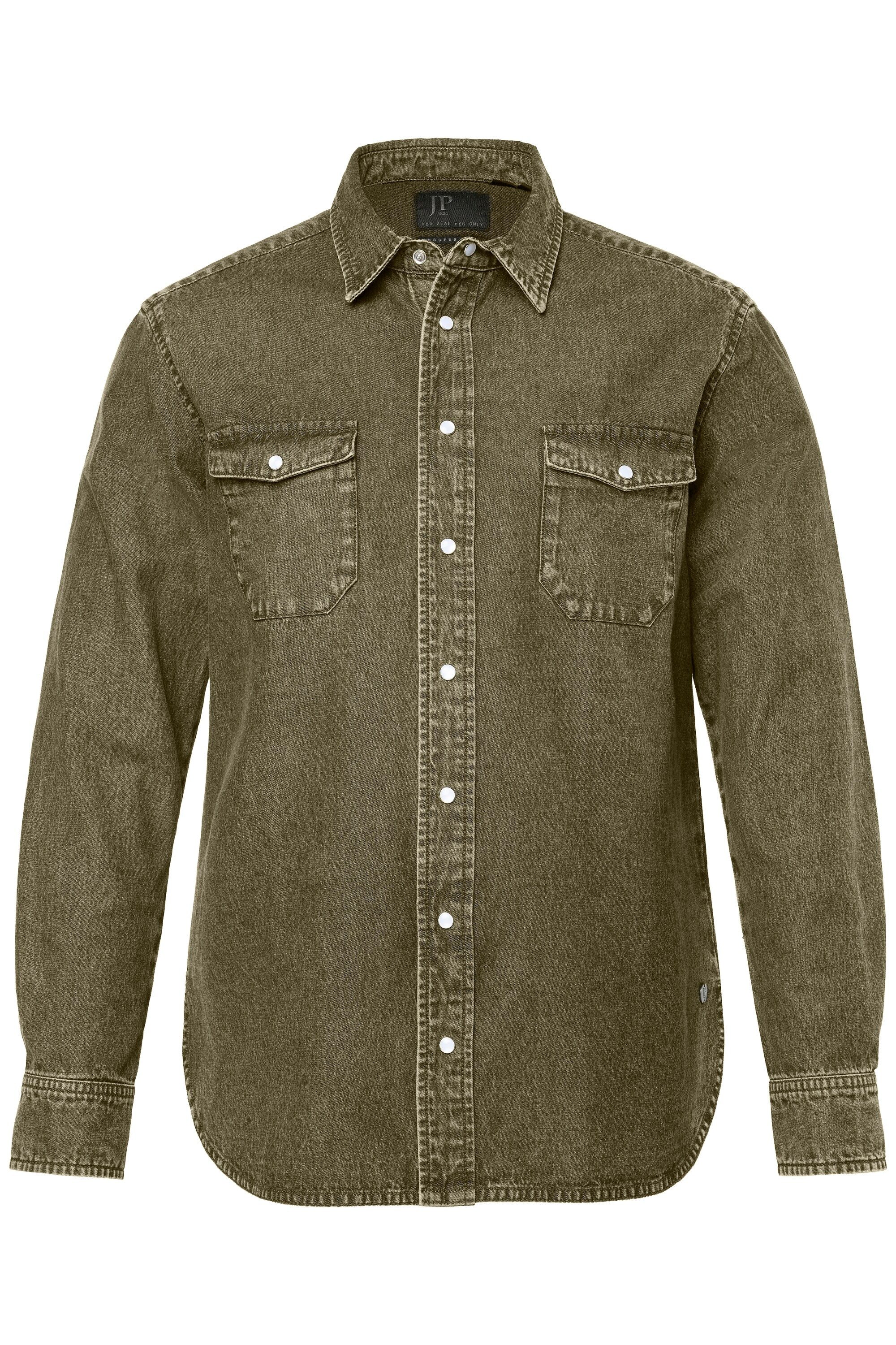 JP1880 Businesshemd JP1880 Color-Jeanshemd FLEXNAMIC® Langarm günstig online kaufen