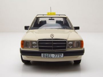 Triple9 Modellauto Mercedes 190 W201 Taxi 1993 beige Modellauto 1:18 Triple9, Maßstab 1:18