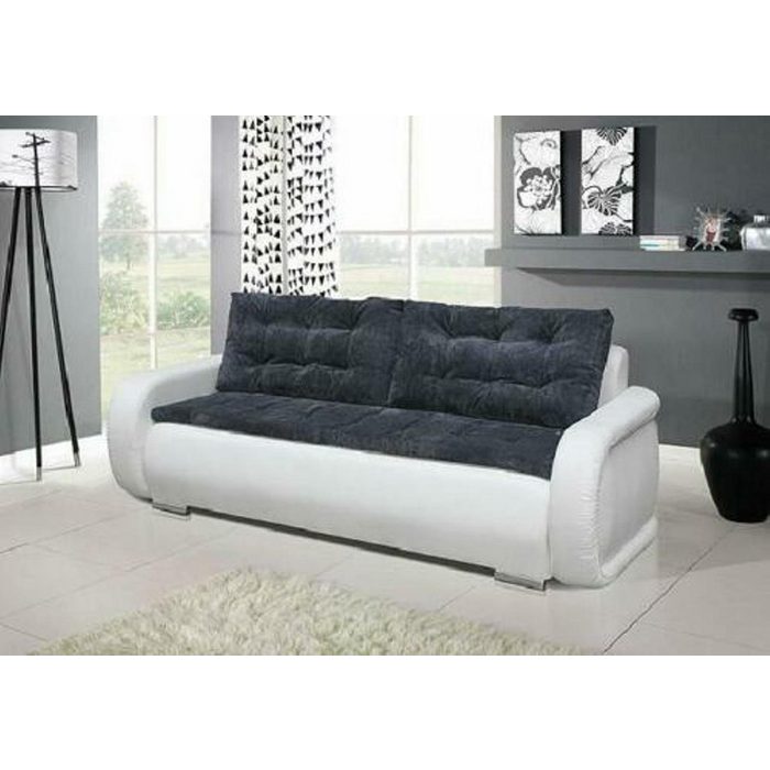 JVmoebel 3-Sitzer 3 Sitzer Sofa Schlafsofa mit Bettfunktion Couch Textil Stoff Sofa