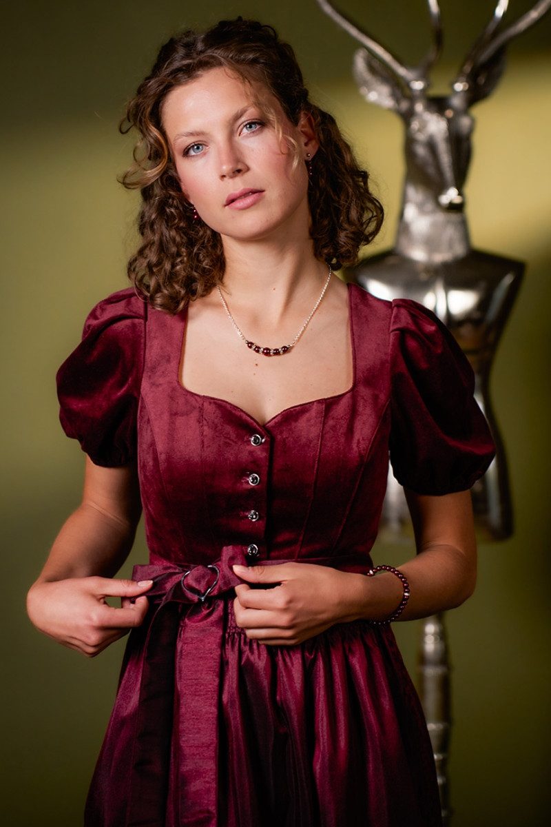 Spieth & Wensky Dirndl Samt Dirndl günstig online kaufen