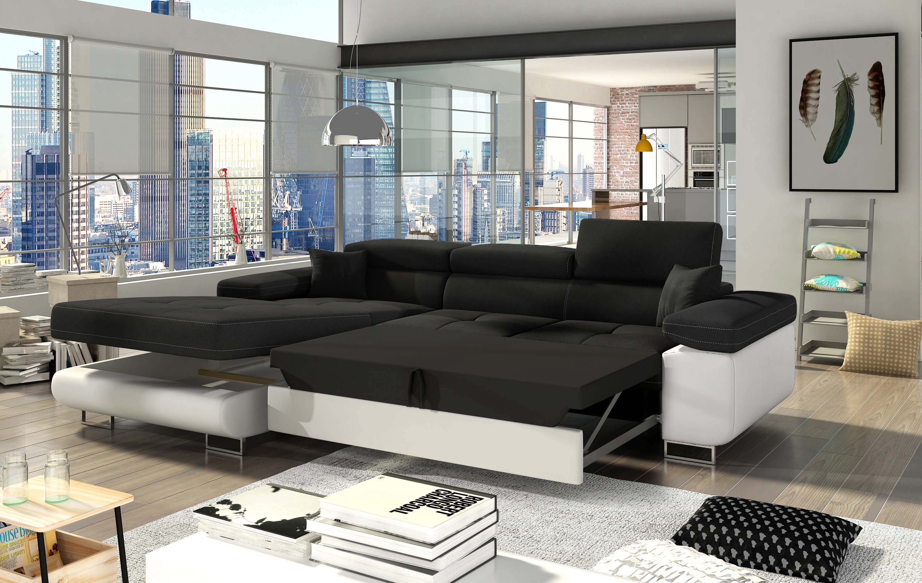 MF Design Polsterecke Amanda, mit Bettfunktion