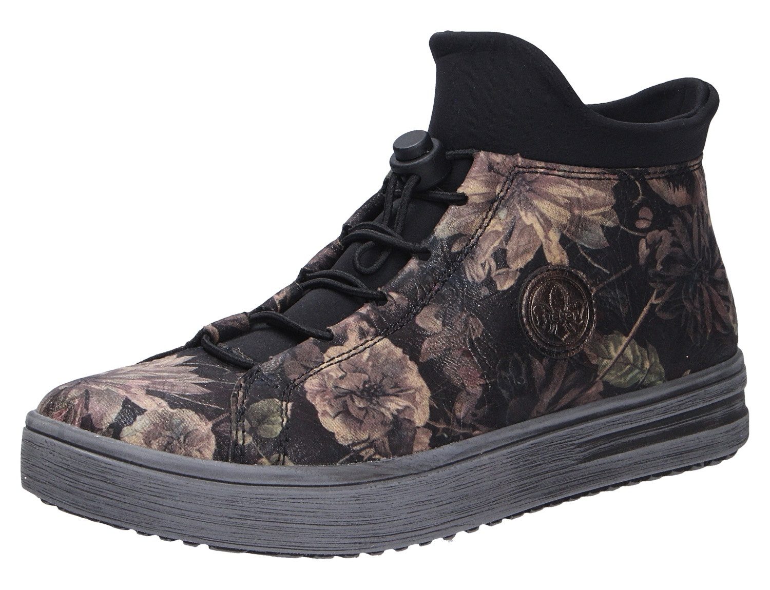 Rieker Damen Schnürstiefel (Bequemes Fußbett) Pflegeleicht