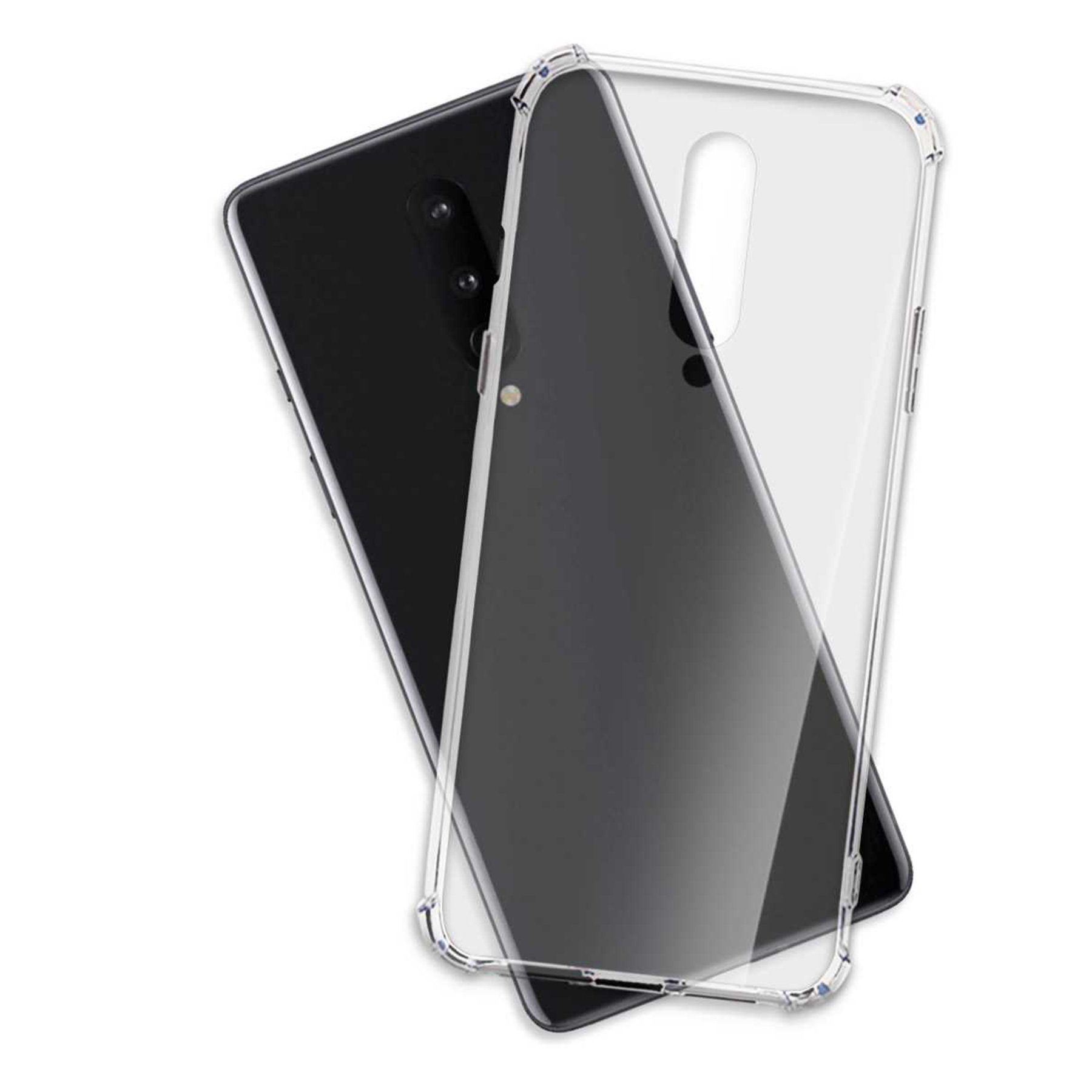 mtb more energy Smartphone-Hülle Clear Armor Case für OnePlus 8, Transparente TPU Schutzhülle Case Backcover mit Anti-Shock Verstärkung