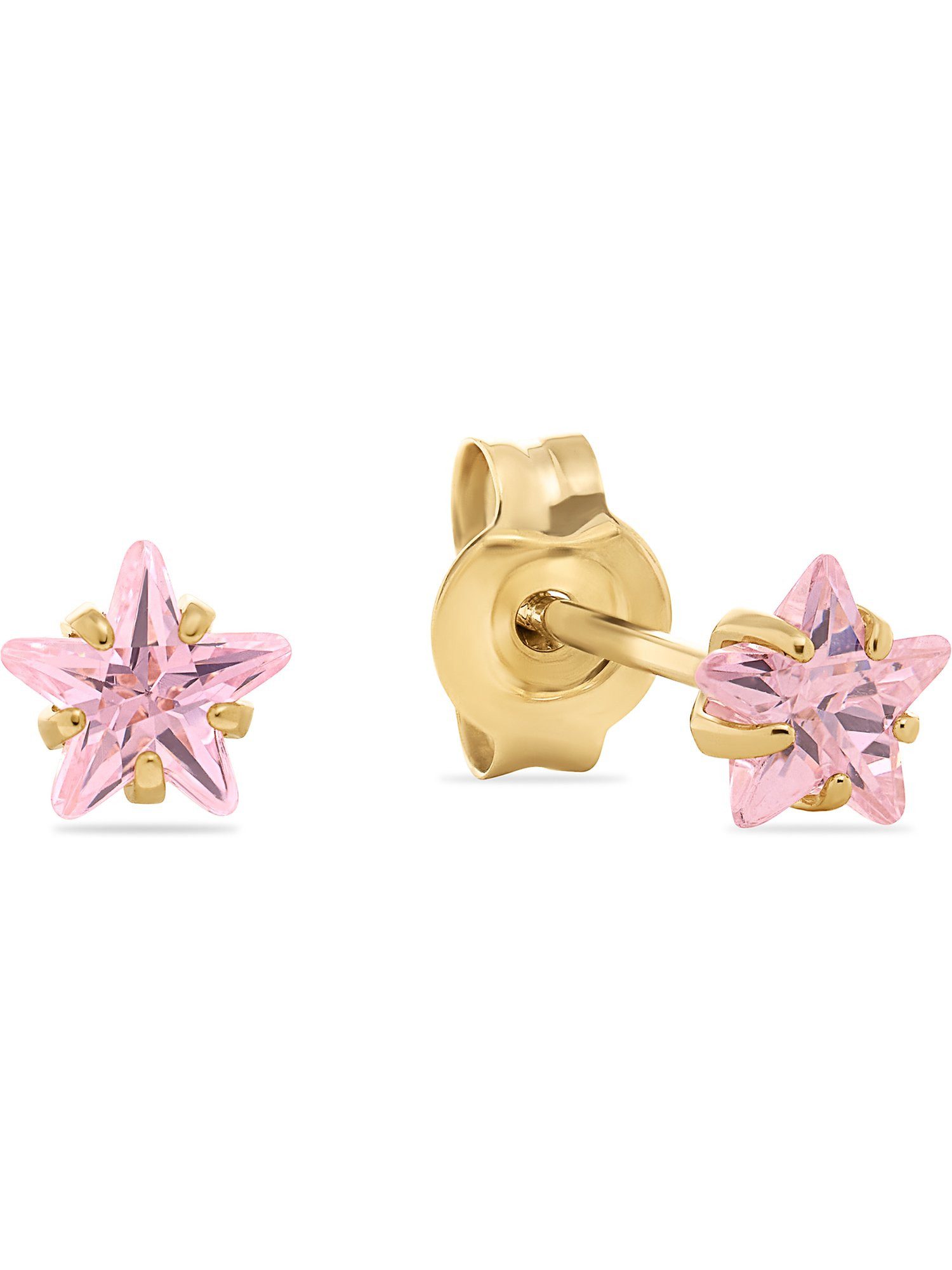 FAVS Paar Сережки-гвоздики FAVS Mädchen-Ohrstecker 375er Gelbgold 2 Zirkonia
