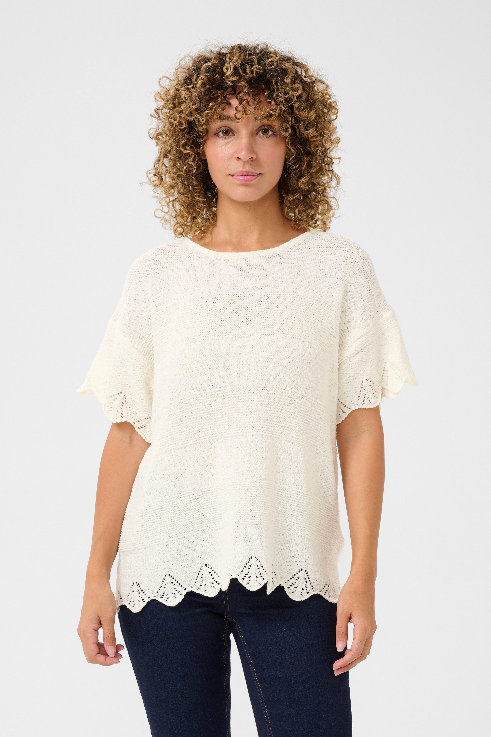 Cream Strickpullover Strickpullover CRLoraine