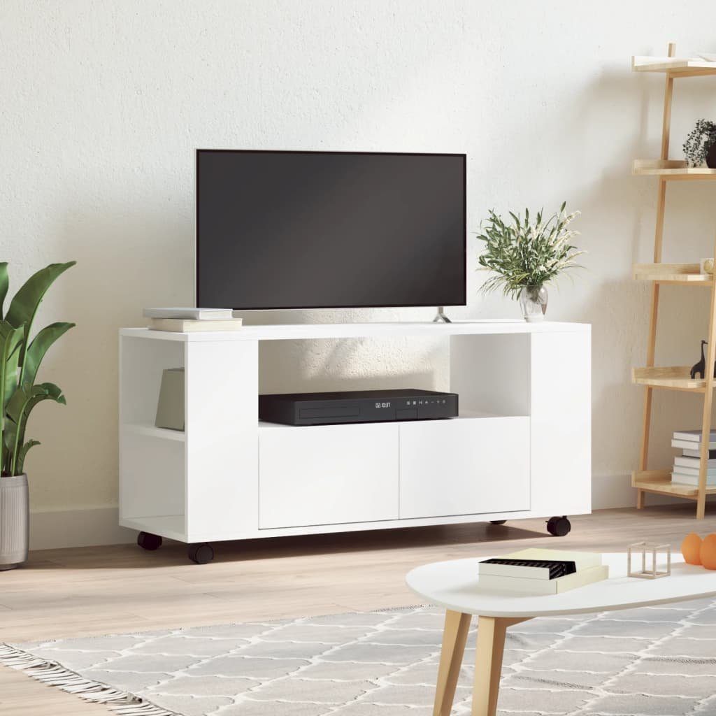 furnicato TV-Schrank Weiß 102x34,5x43 cm Holzwerkstoff
