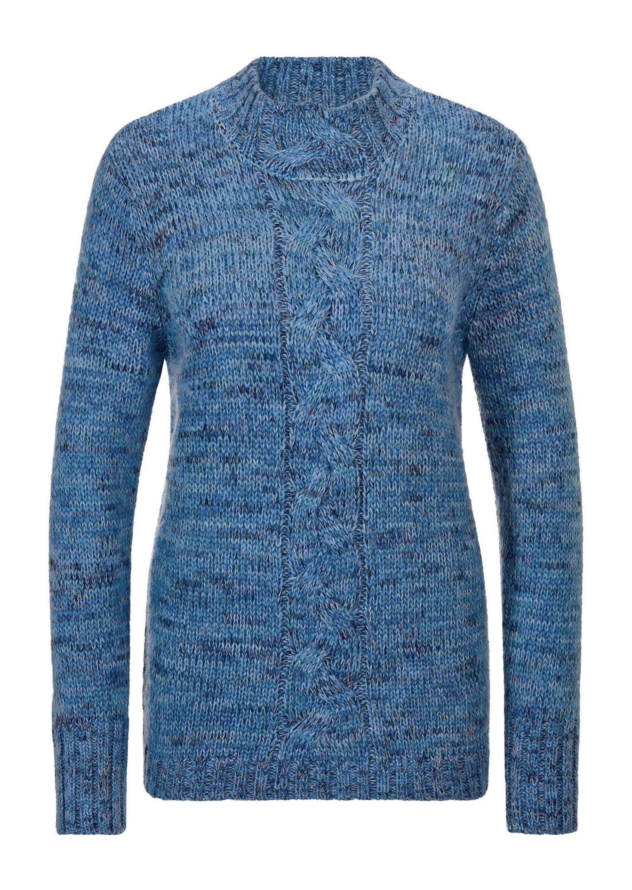 blau / gemustert
