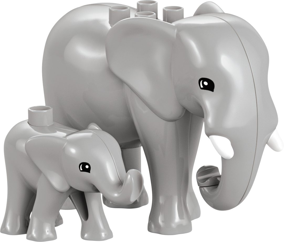 LEGO® LEGO DUPLO Tierwelt: 2 Elephanten Spielbausteine günstig online kaufen