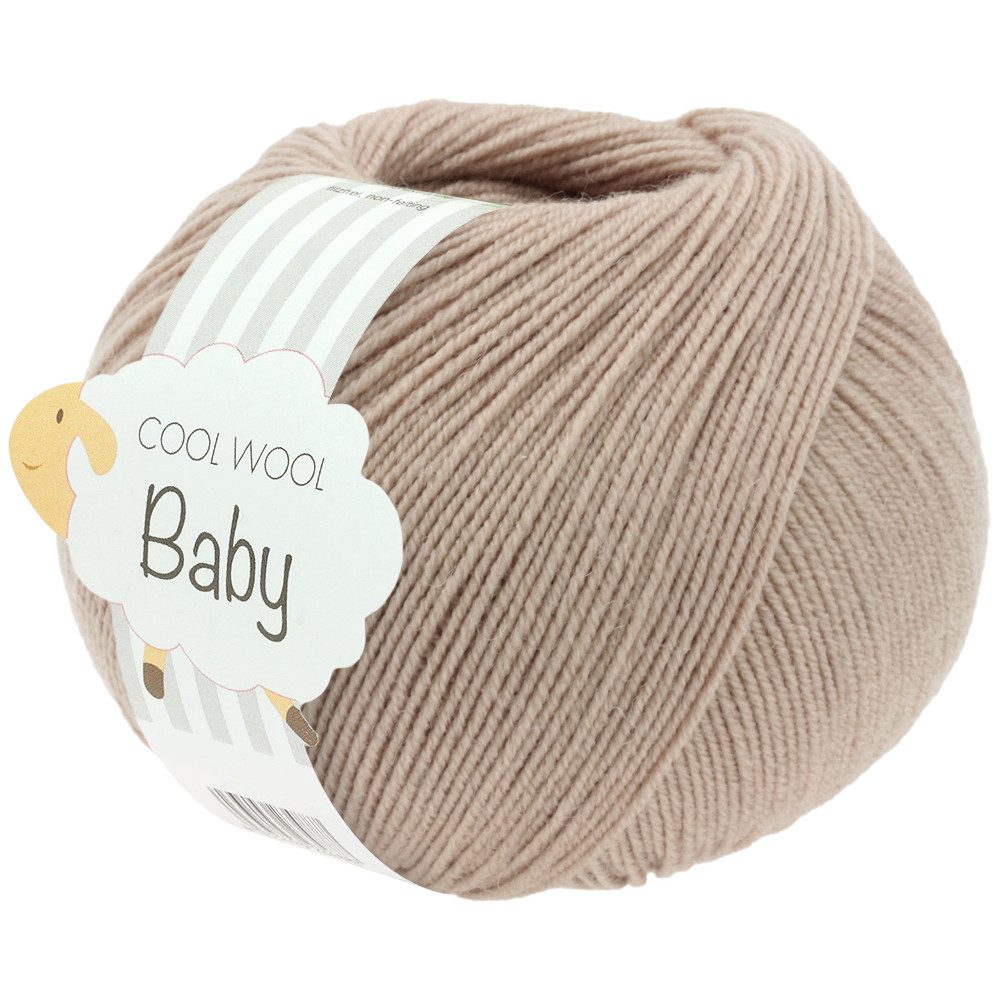 LANA GROSSA COOL WOOL BABY Häkelwolle, 220 m (besonders geeignet für Babystricksachen), 50 g